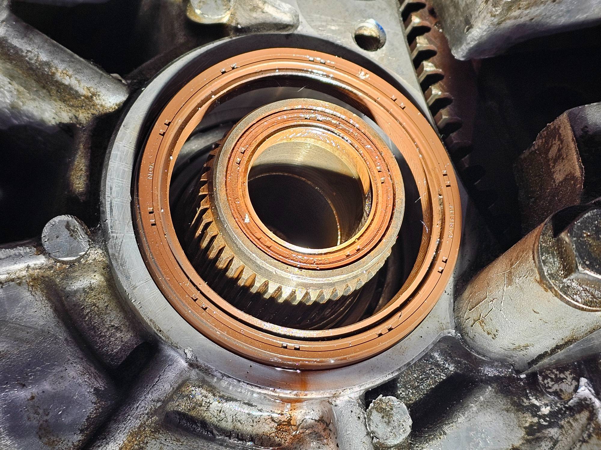 Trans output with current AWD seal.