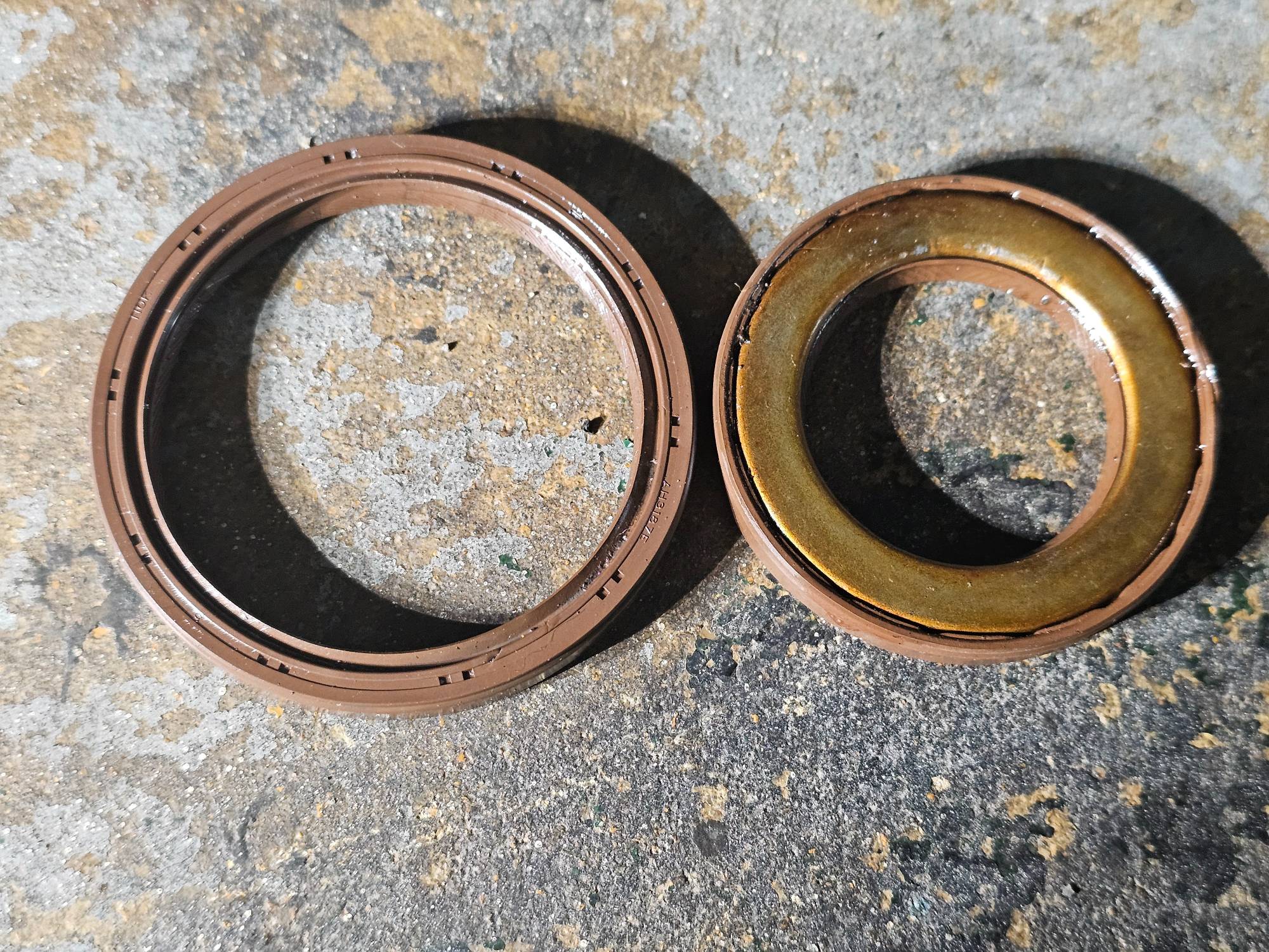 AWD trans seal on left, FWD trans seal on right (used one just for purpose of comparison)