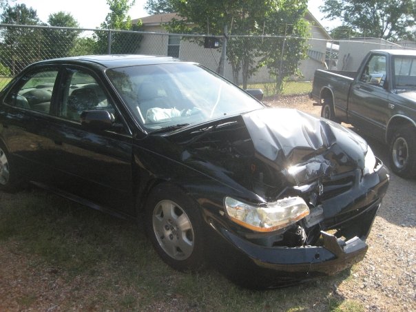 Head on collision with drunk driver in a Lumina