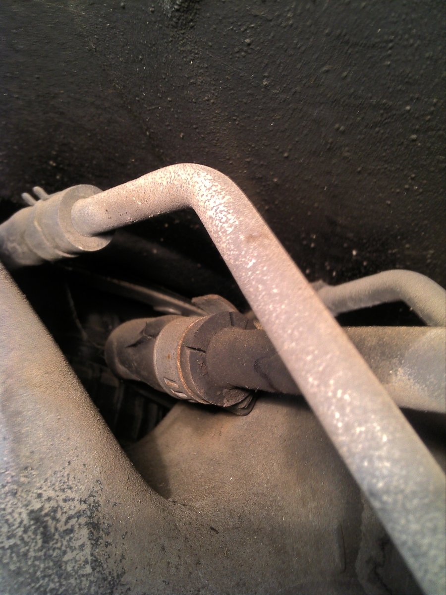 This is the cracked hose from the fuel tank