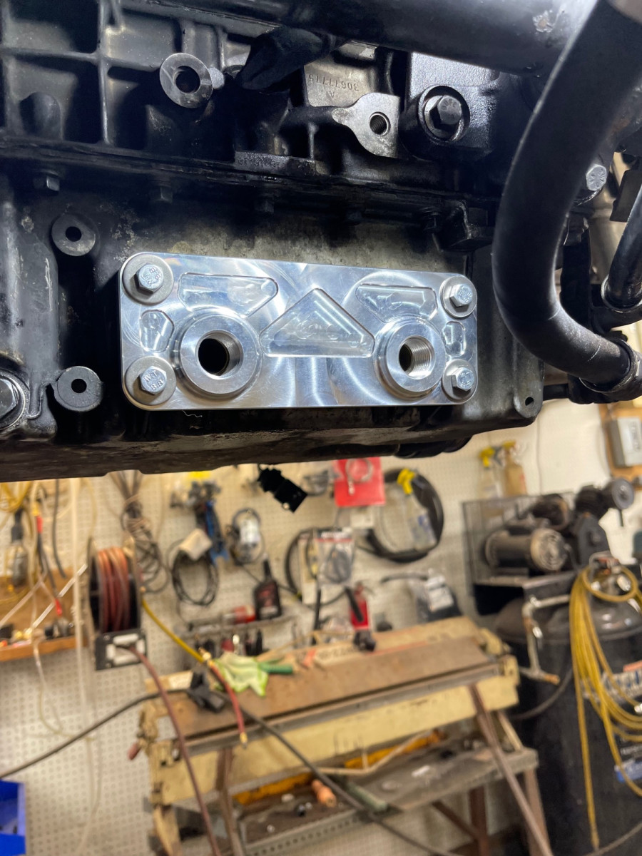 Elevate Blocking plate for Setrab oil cooler