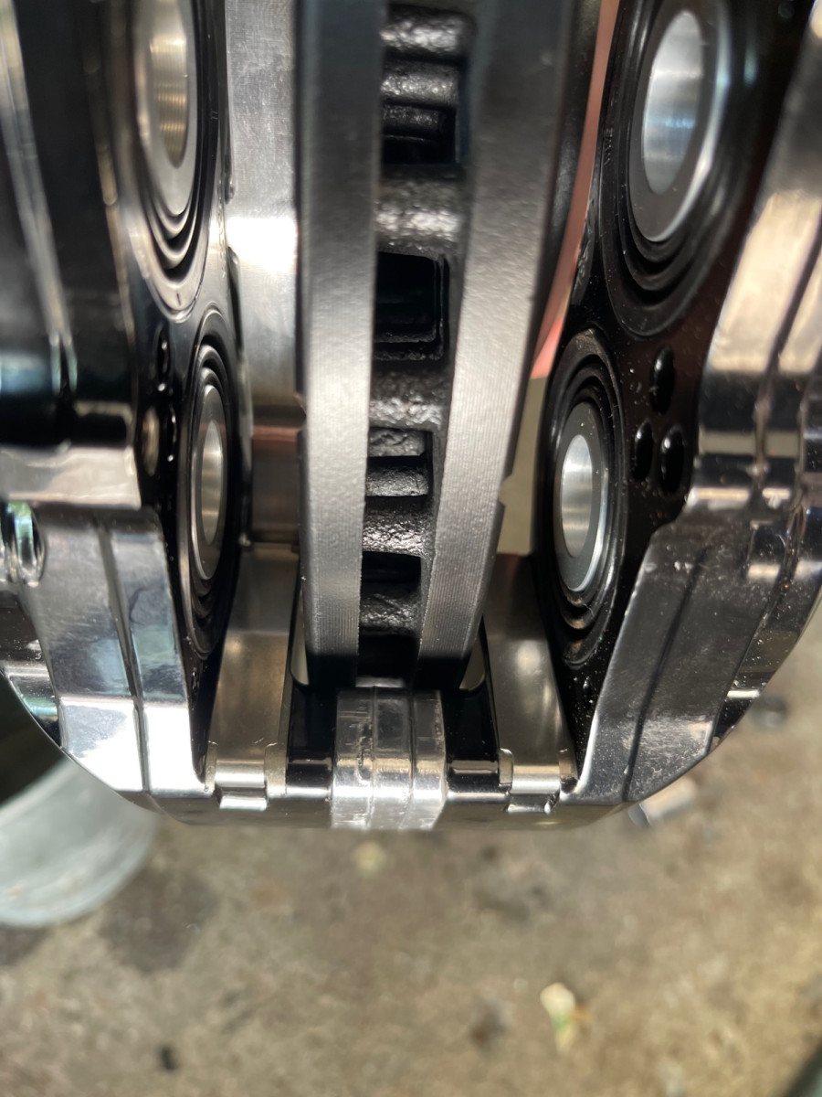 Wilwood shimmed &amp; centered to disc