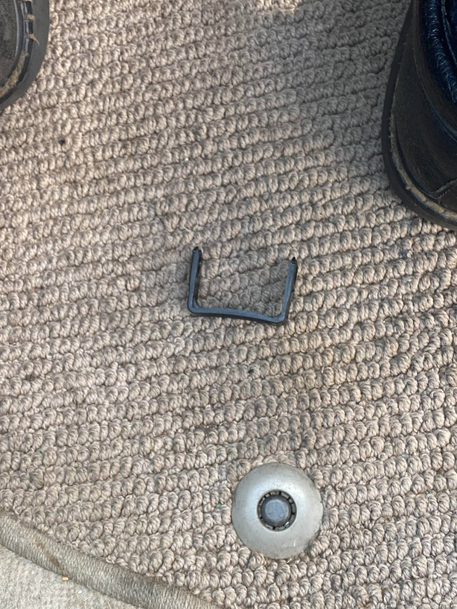 loose clamp on passenger floor
