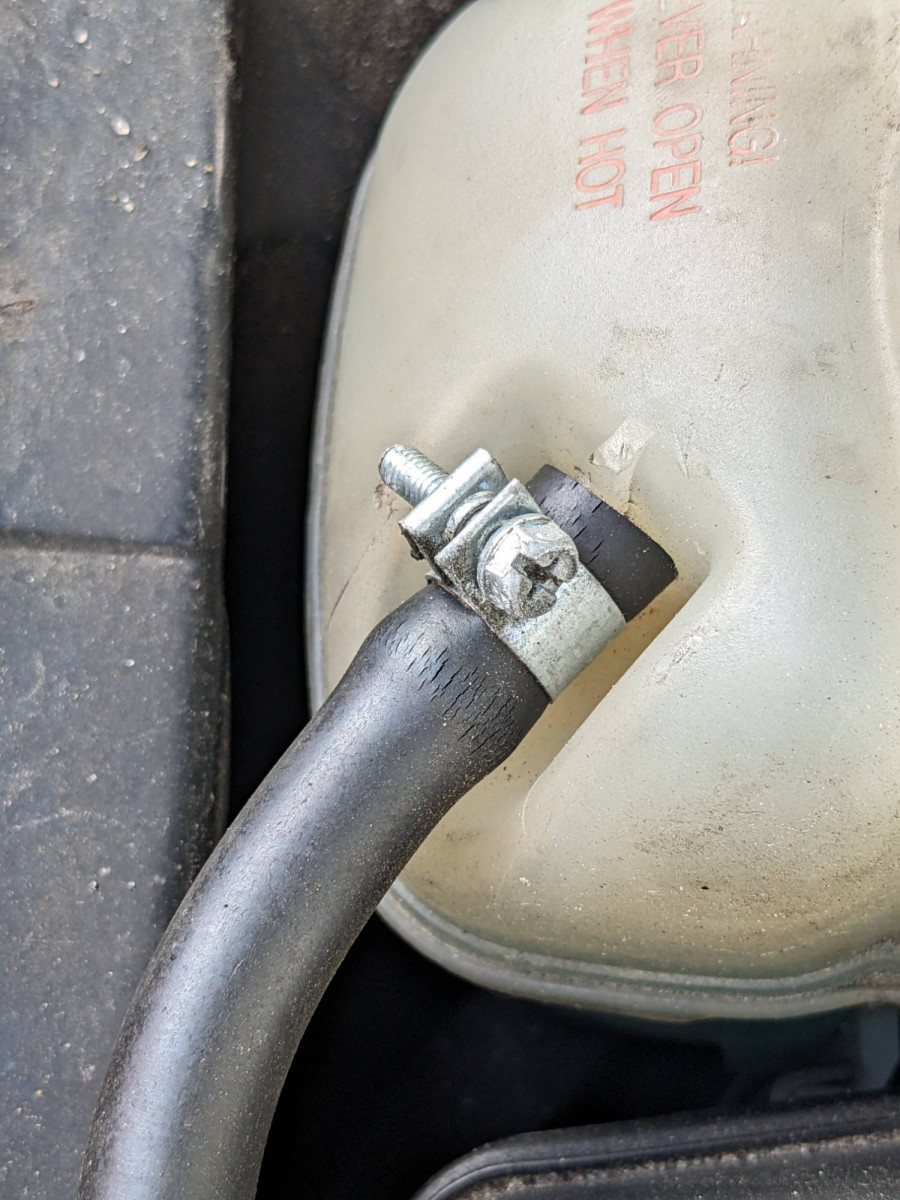 Coolant hose cracks