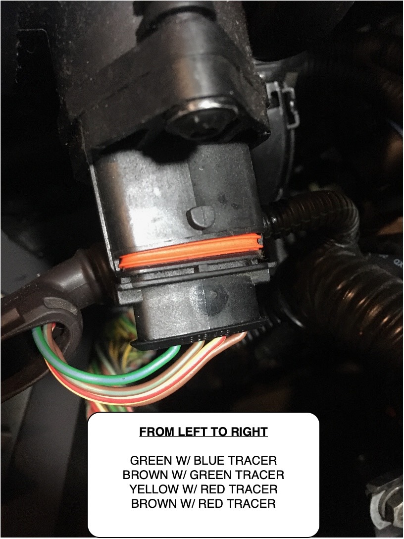 2nd View Audi MAF wiring pins