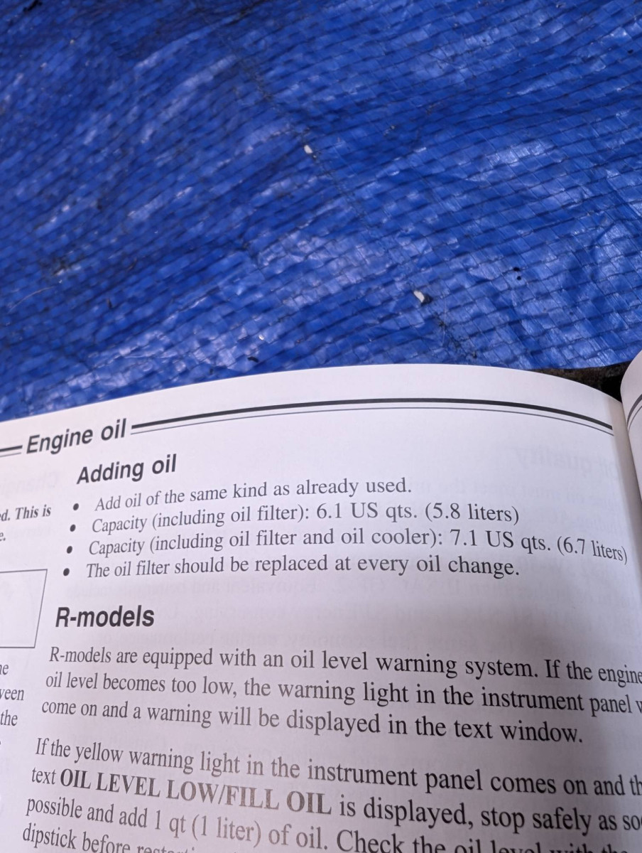 04 XC user manual on oil level