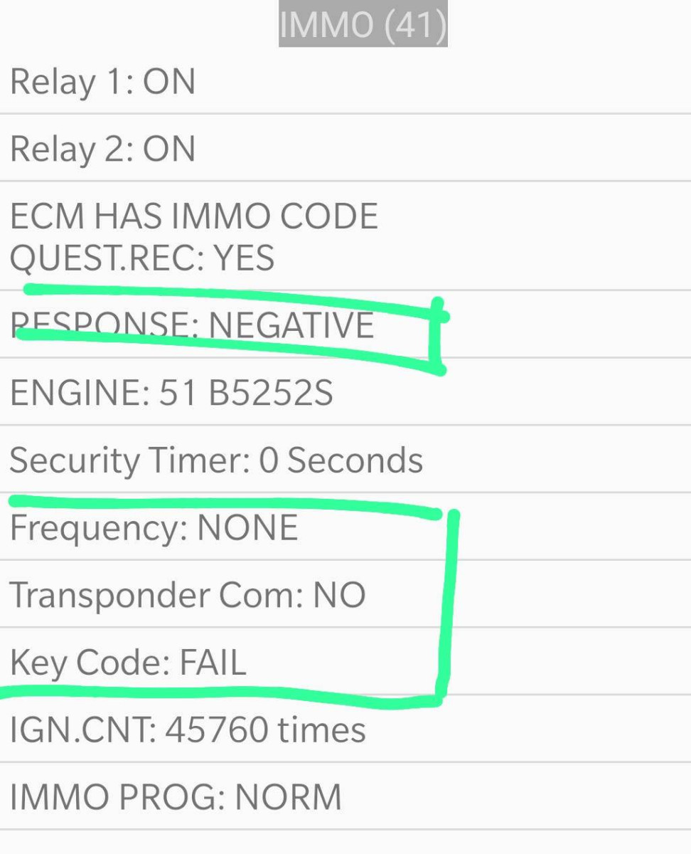 Bad start IMMO live log