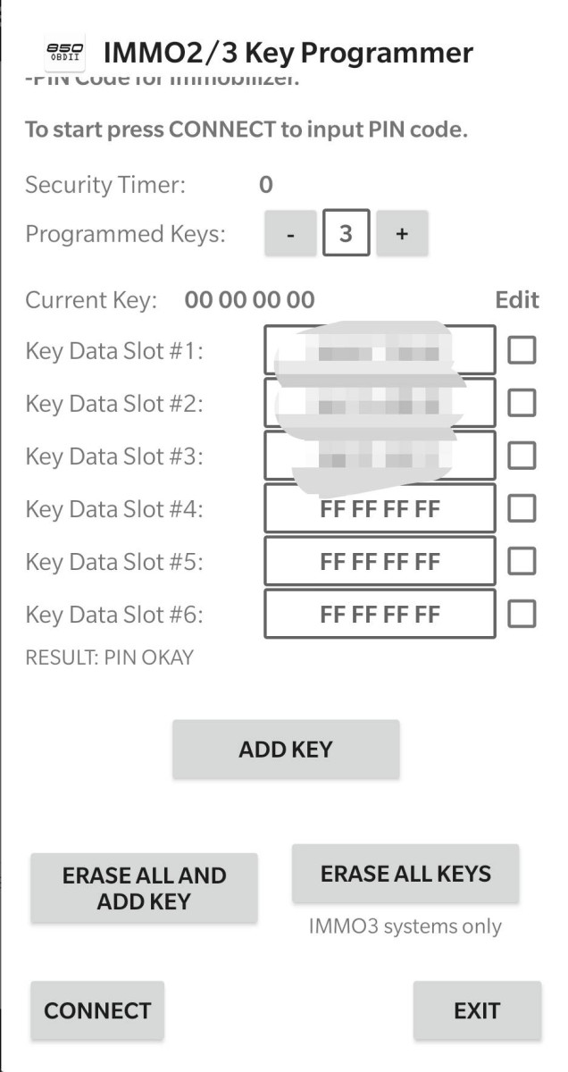 IMMO key programming