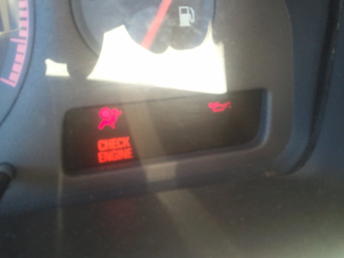 The only lights, and the oil light turns off once the car starts.