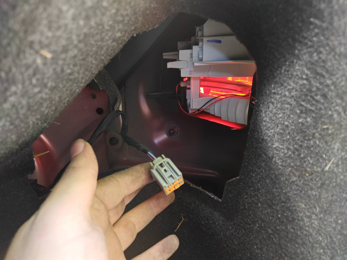 Tail light Connector disconnected