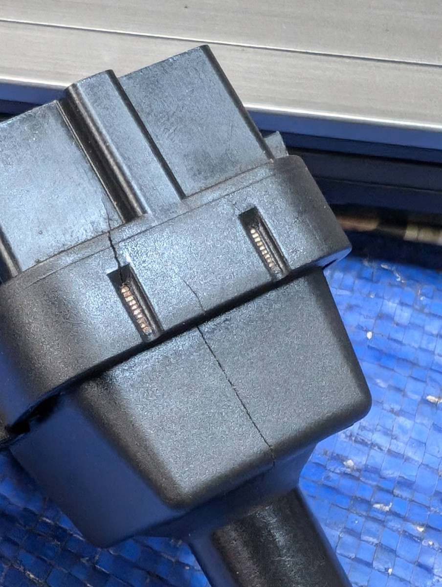 One of 3 casing cracks