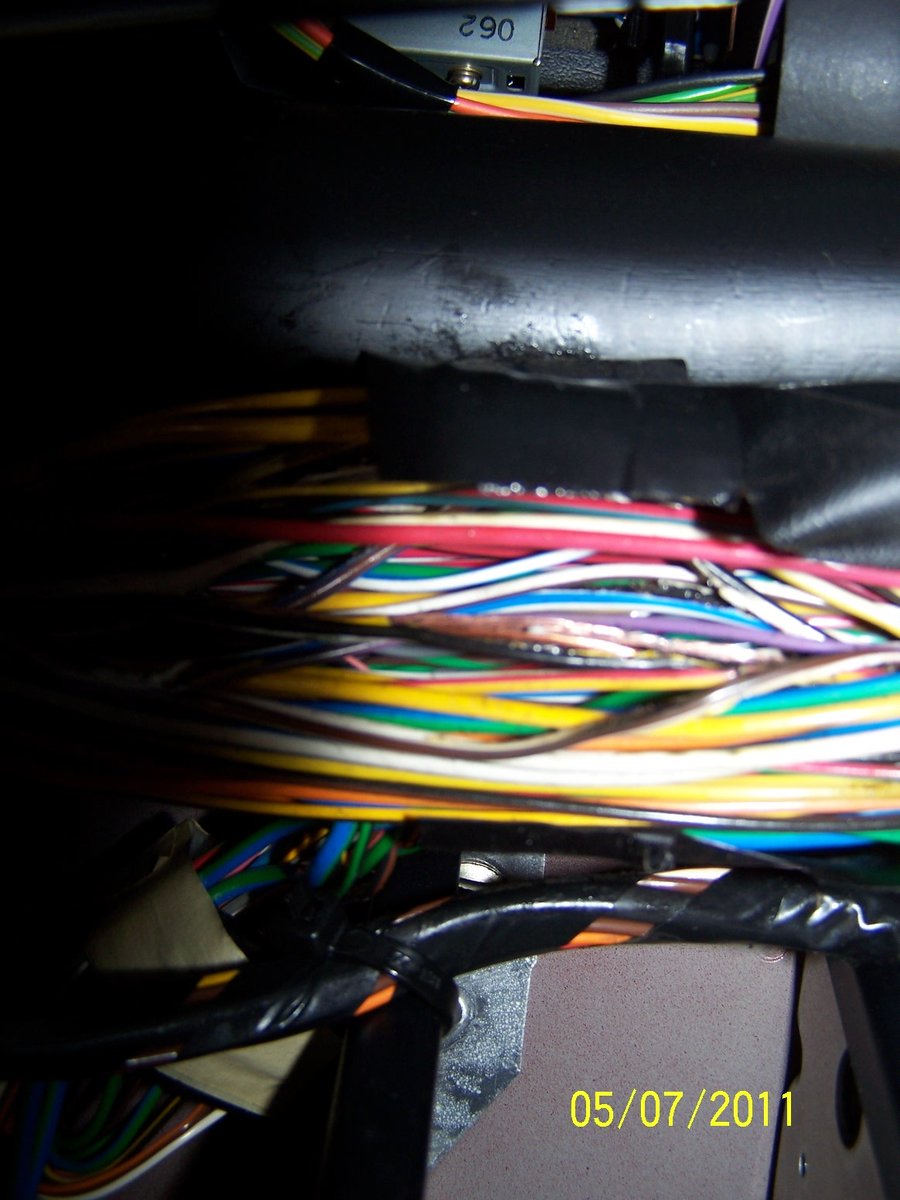 Main cable under drivers side dash