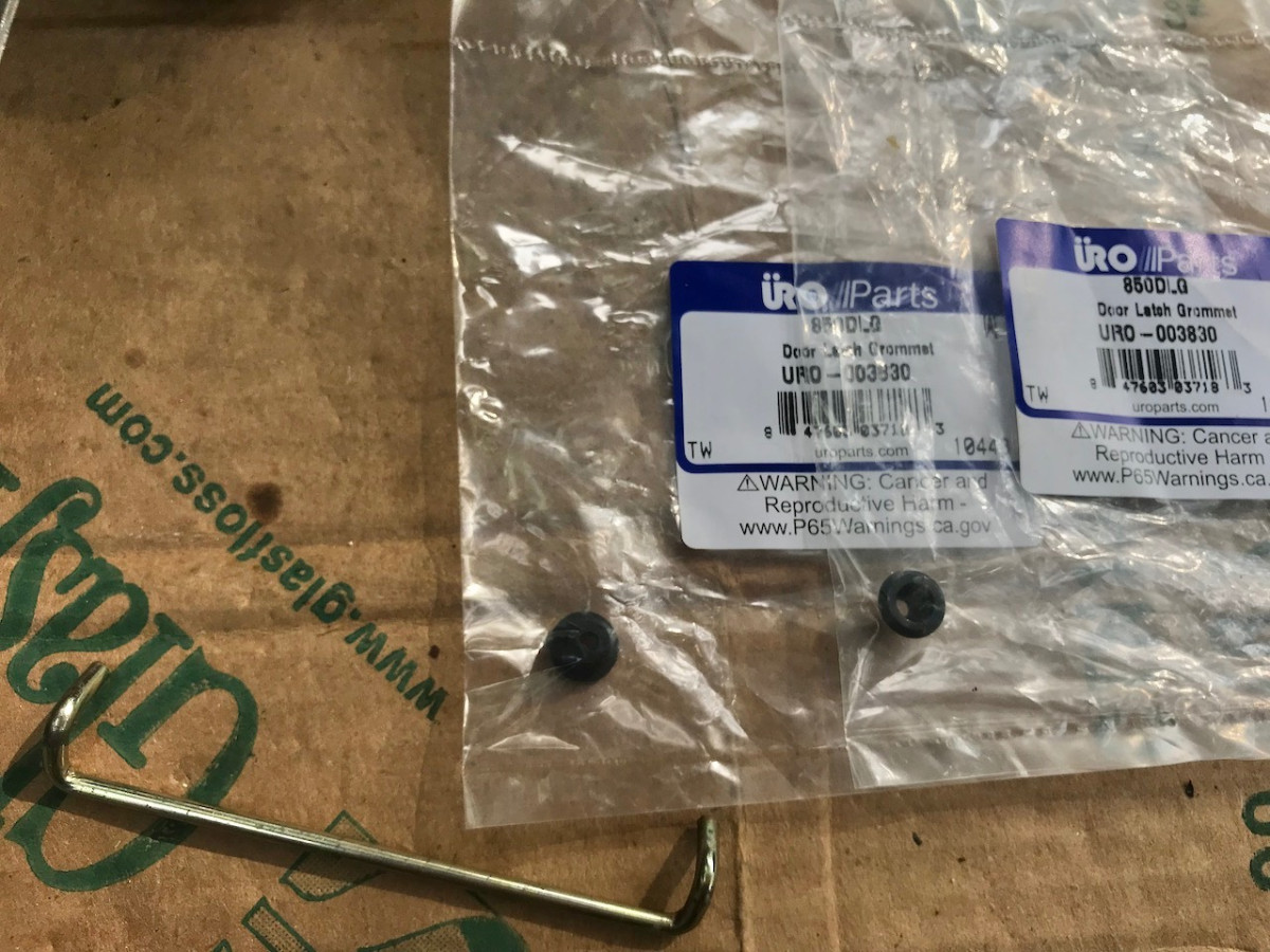 New grommets and original rod (rescued from inside lock mechanism)