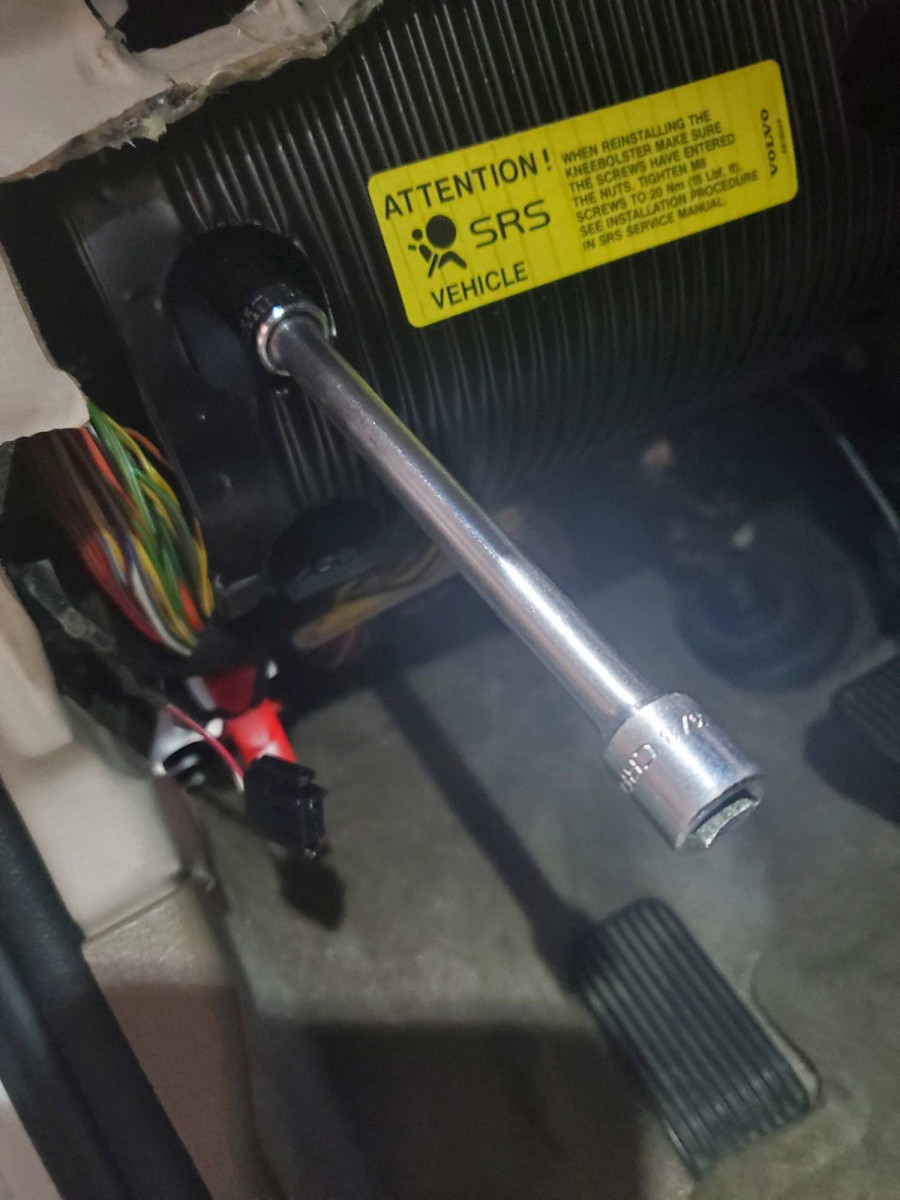 Eight fasteners, locations change with 1999 cars.