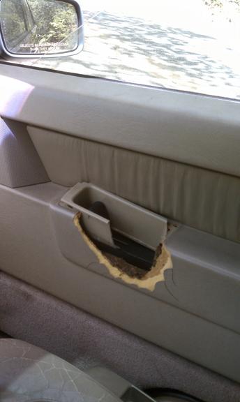 Broken Front Passenger Door Panel - Pic 2