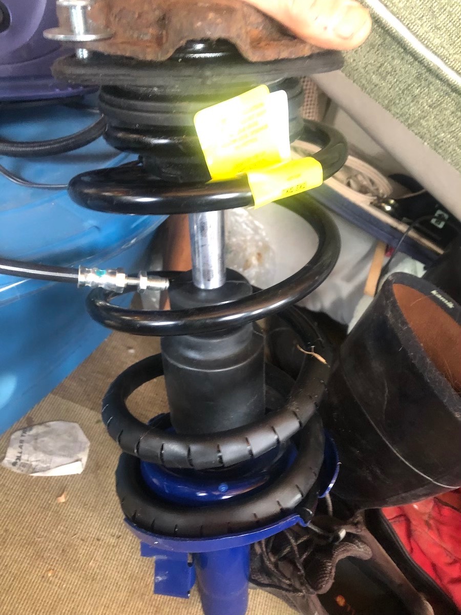 Volvo V50 strut shock spring for Mazda 3 and spacer AWD IMG_0912.jpeg