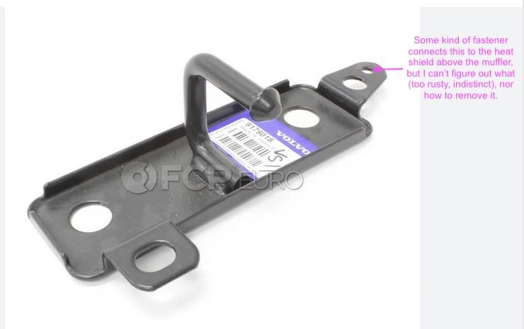 exhaust hanger bracket for 2001 V70 T5M (among others)