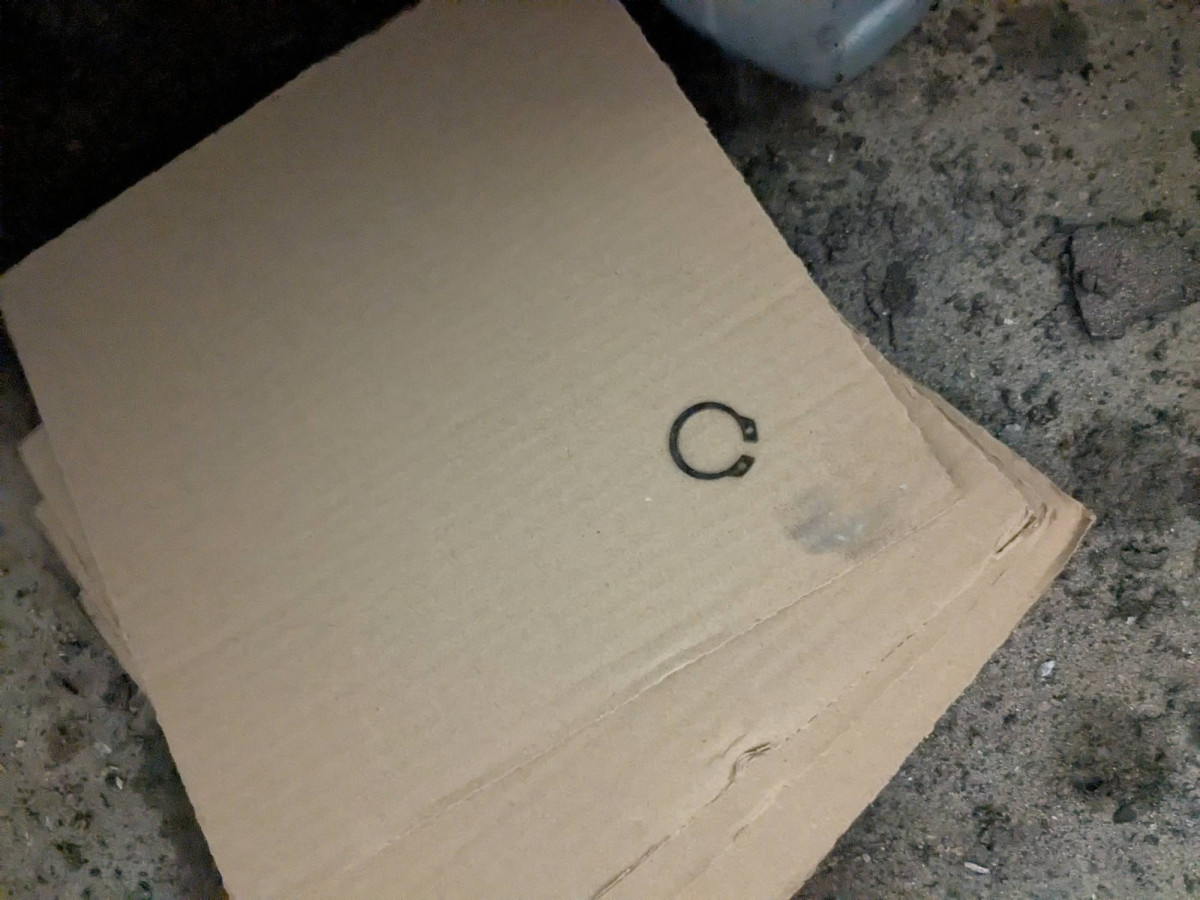 This lock ring fell off while I was pounding. Wonder if it's important?