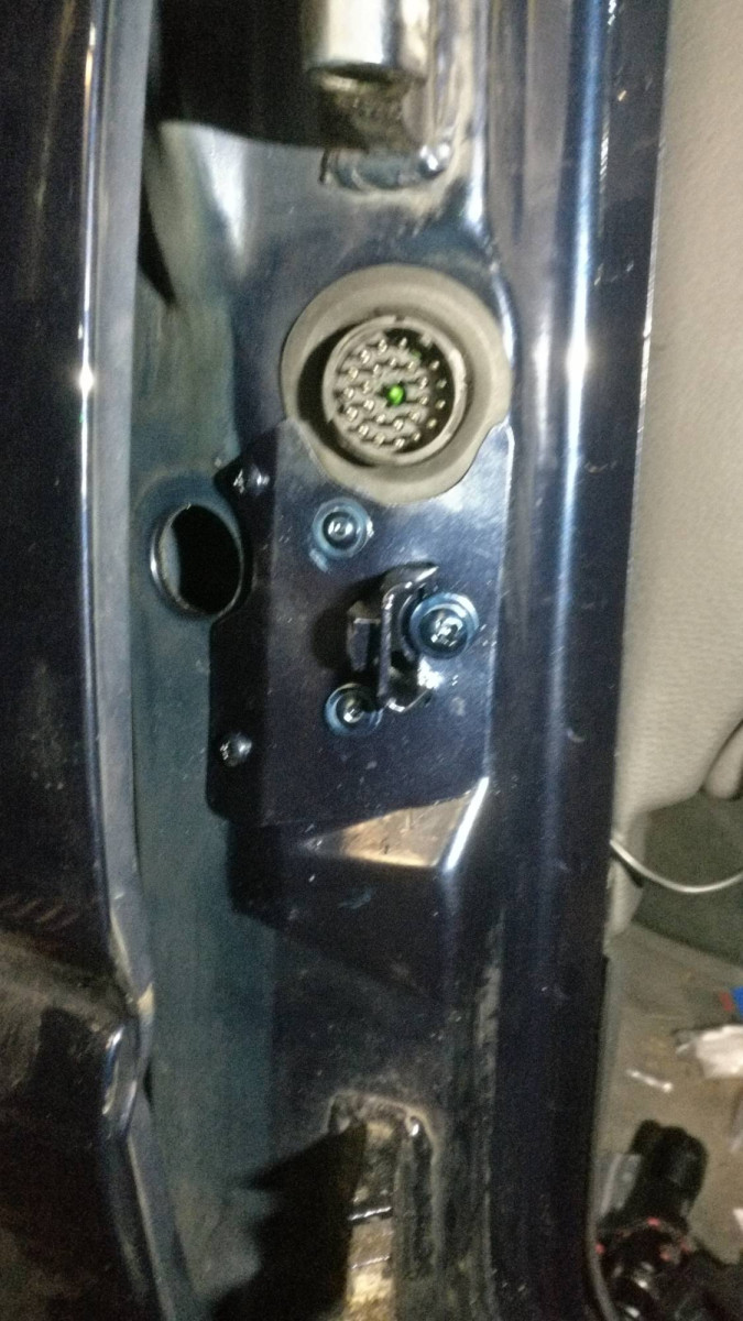 It is moments from here that I realize both the catch joint and the strap bolt will interfere with the 3 o'clock bolt head upon door installation. Ended up thinning the allen bolt on the lathe to clear the 3 o'clock bolt and loosening the nuts on the catch only enough to push it indoors a little to get the the catch joint past bolt into the hinge.