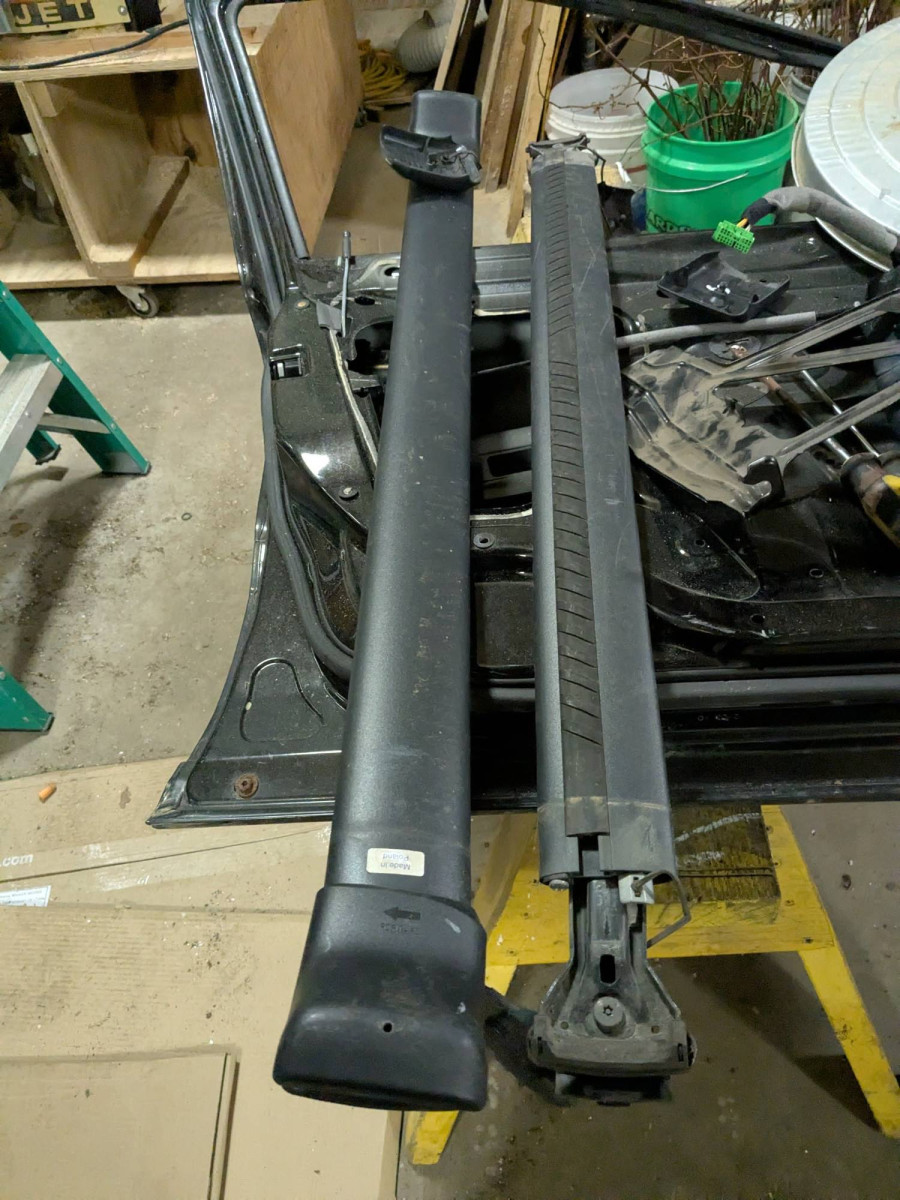 A pair of load bars off of a 2002 Ocean Race xc70