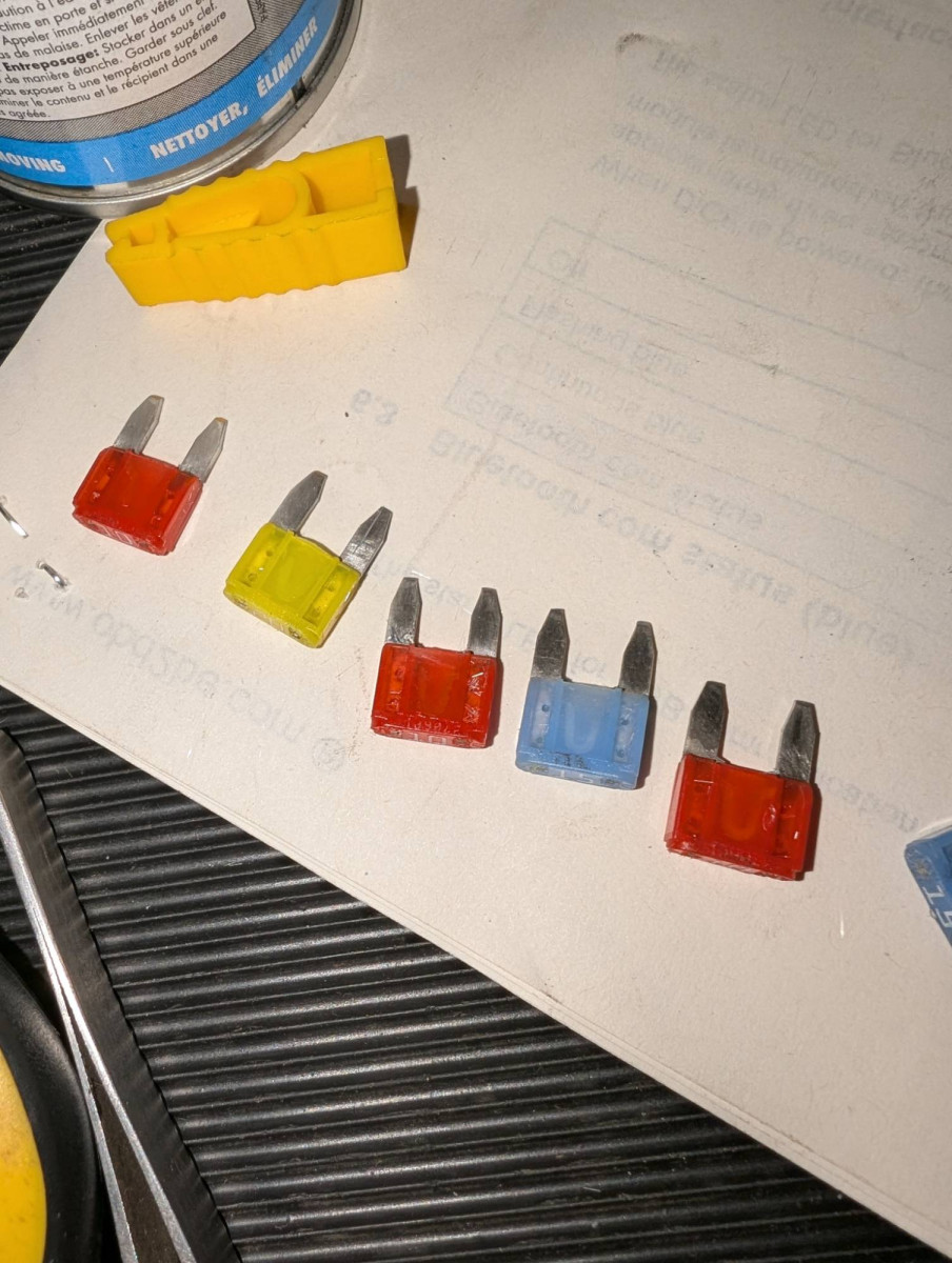 Fuses after cleaning