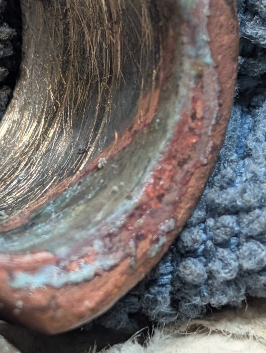 Corroded P1 +ve battery terminal