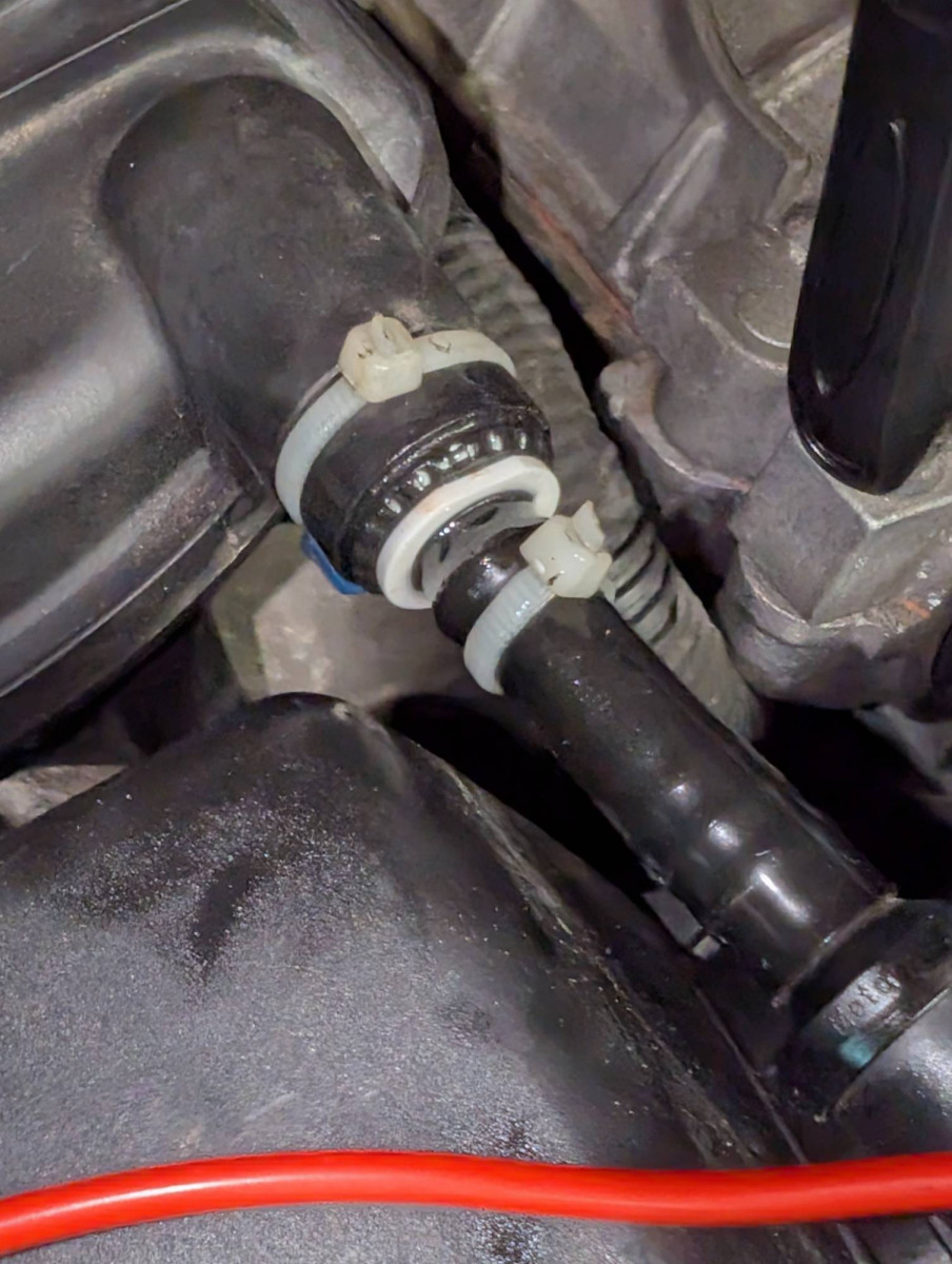 Plumbing fitting installed