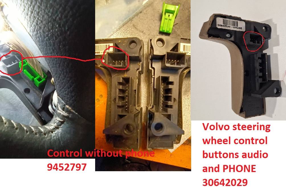 volvo p2 steering wheel button upgrade