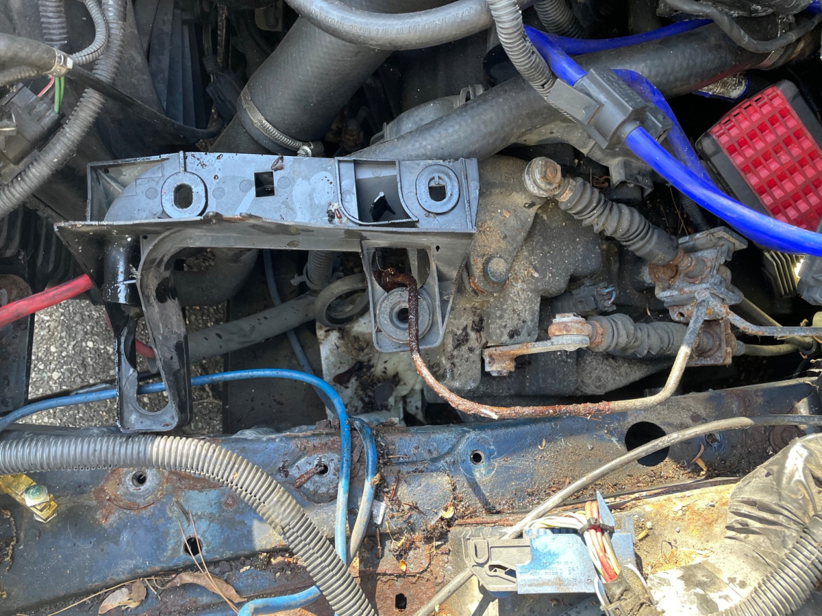 Another shot of the air filter box and clutch line - take a pic here first!!