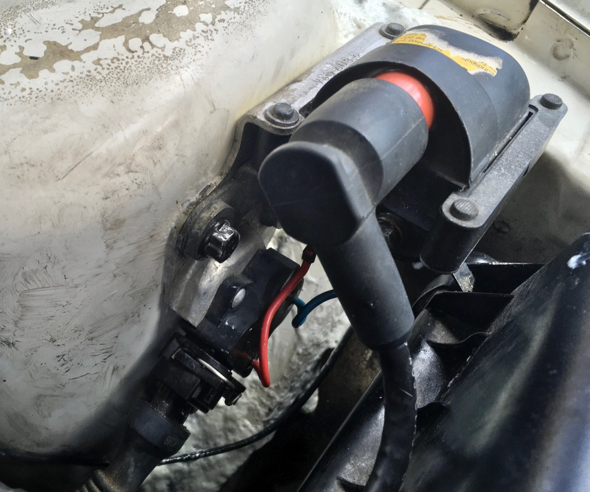 Used coil, installed