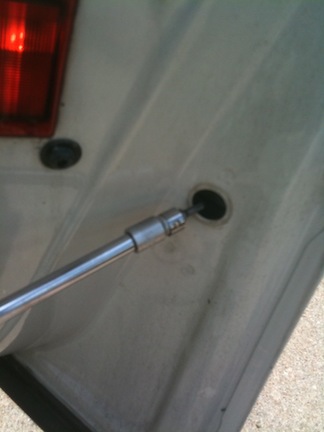 removing screw in door trim