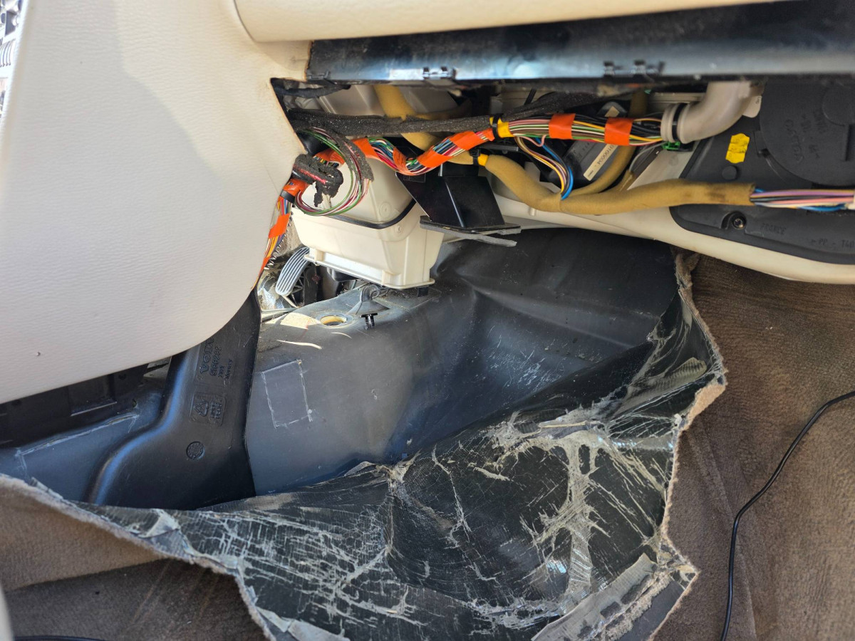 Access panels removed