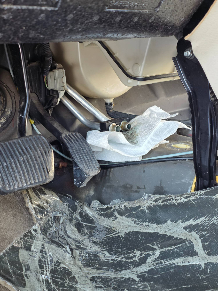 Old heater core removed