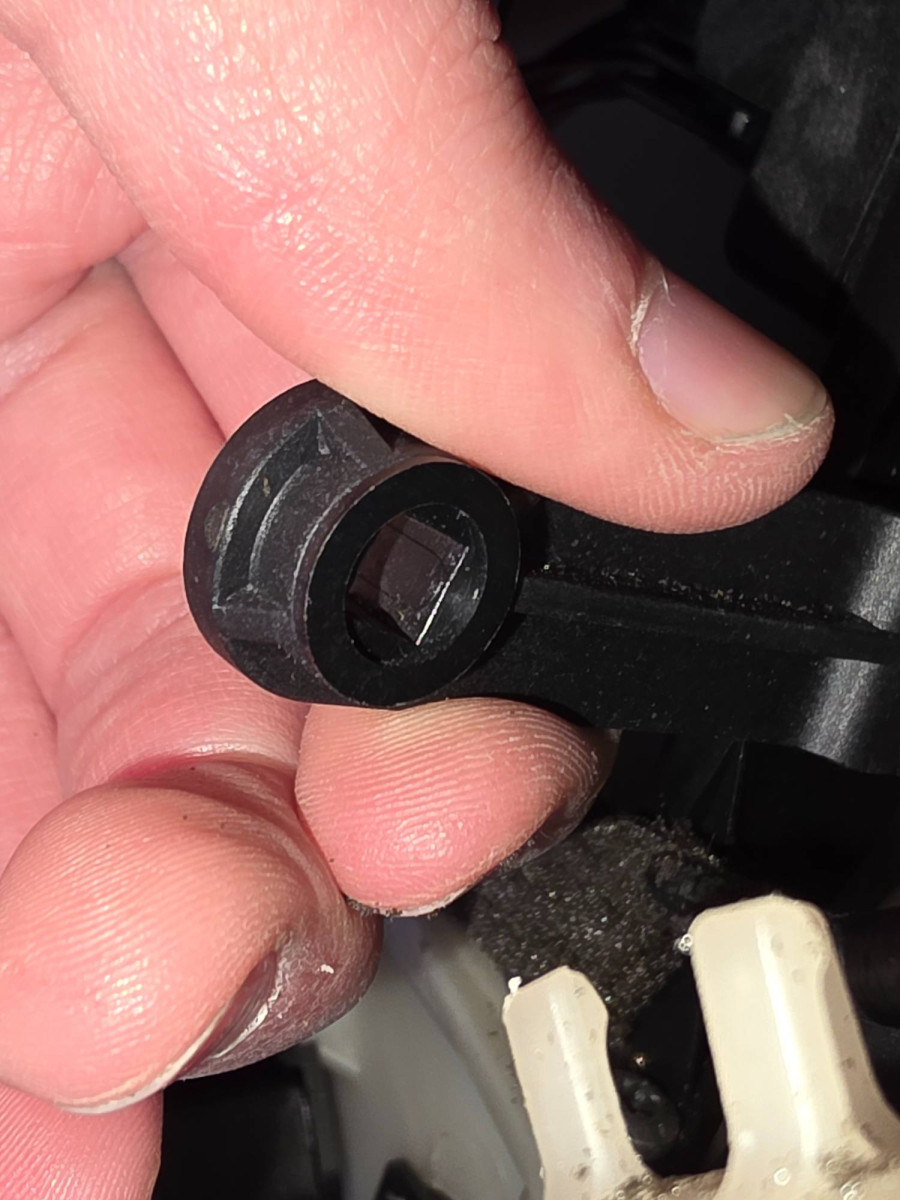 Old recirc arm not stripped out