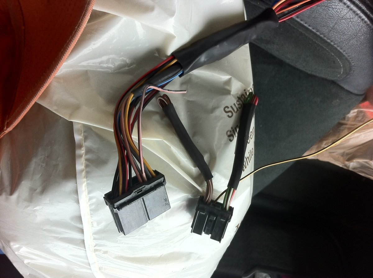 These plug into the back of the radio