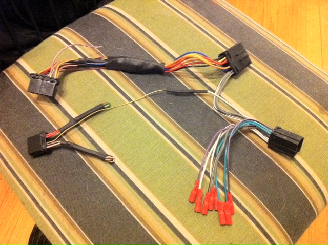 Aftermarket and Factory harnesses married together