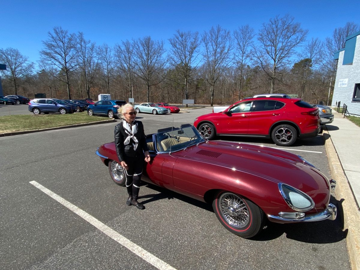 Here is my awesome 70+ friend in her E cat…