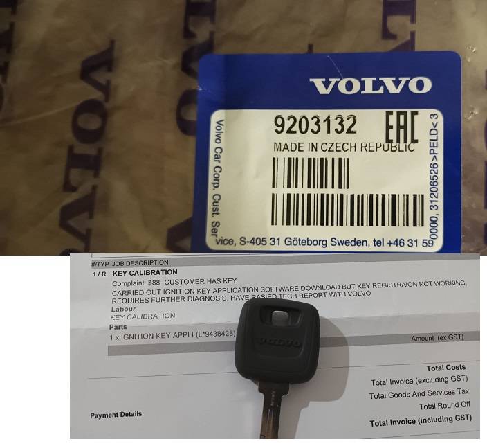 new key not registering