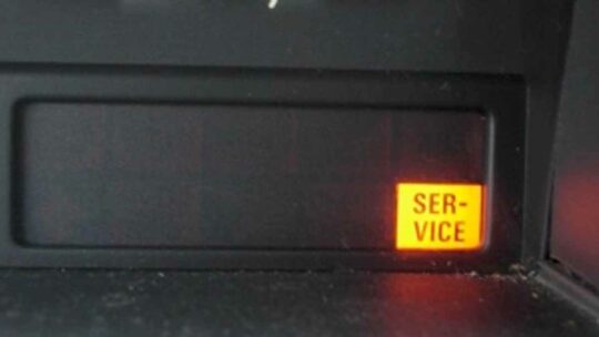 service light on dash Volvo 850
