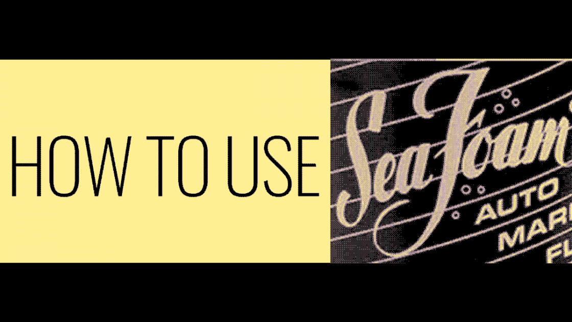 How To Use Seafoam In Your Volvo -