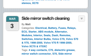 Volvo Repair DB mobile version 3