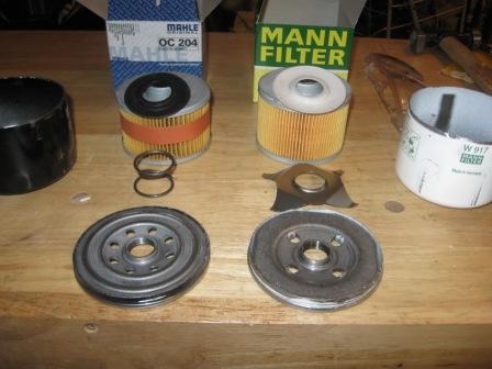 Mann Mahle Oil Filter Insides -