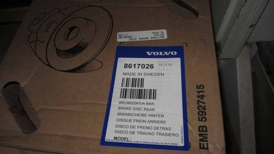 Rear Rotor Part 8617026 -