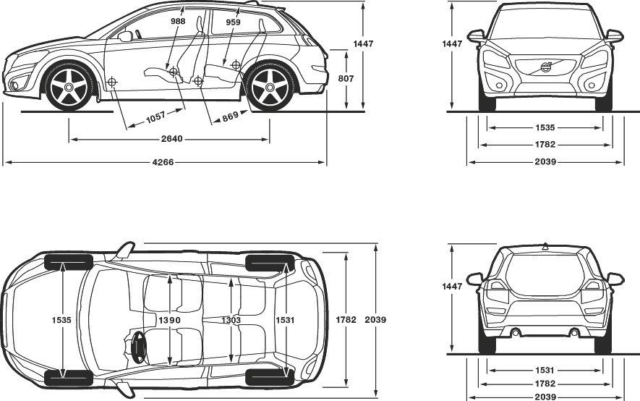 Volvo C30 -  2011, 2012, C30, Illustration, Images, VOLVO C30 (2006-2012)