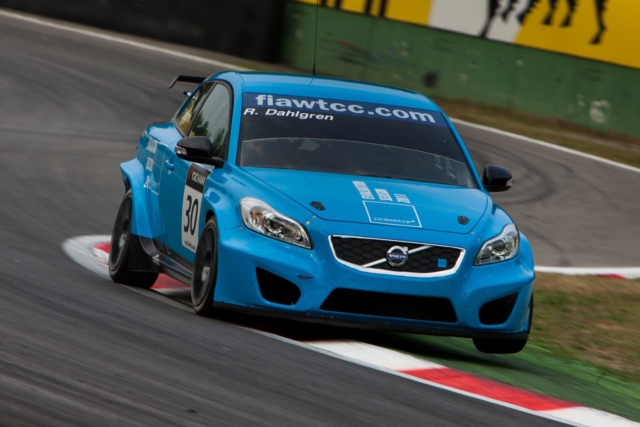 Volvo C30 On Curbs, World Touring Car Championship, Round 3 At Monza -  2011, C30, Exterior, Images, Motorsport, Special Interests, Sponsorship, VOLVO C30 (2006-2012), Volvo Racing
