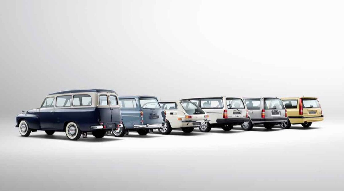 Volvo 850 Wagon With Older Volvo Wagons -  245, 850, 960, 1800 ES, 1949, 1962, 1971, 1974, 1990, 1991, 2016, Exterior, Historical, Images, P220, PV 445, VOLVO 245 (1974-1993), VOLVO 850 (1991-1996), VOLVO 960 (1990-1997), VOLVO 1800ES (1971-1973), VOLVO P220 AMAZON ESTATE (1962-1969), VOLVO PV445/PV445 DUETT (1949-1960)