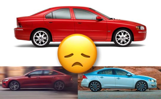 all three S60 generations with sad emoji face